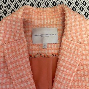 CAROLINA HERRERA Tweed Pattern Blazer